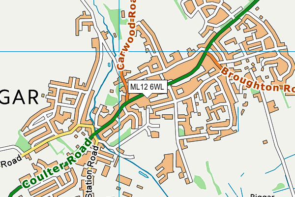 ML12 6WL map - OS VectorMap District (Ordnance Survey) ML12 6WL map - OS VectorMap District (Ordnance Survey)