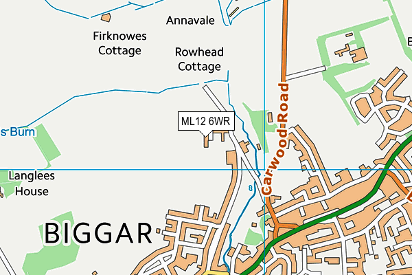 ML12 6WR map - OS VectorMap District (Ordnance Survey) ML12 6WR map - OS VectorMap District (Ordnance Survey)
