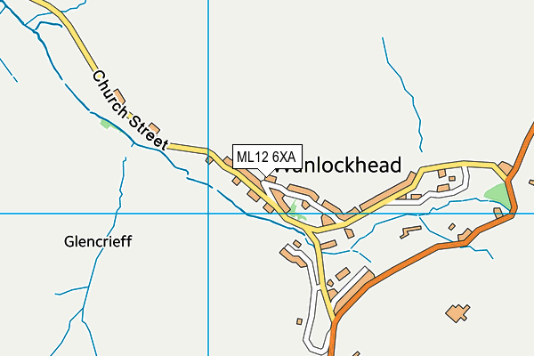 ML12 6XA map - OS VectorMap District (Ordnance Survey) ML12 6XA map - OS VectorMap District (Ordnance Survey)