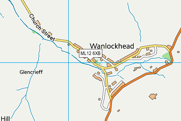 ML12 6XB map - OS VectorMap District (Ordnance Survey) ML12 6XB map - OS VectorMap District (Ordnance Survey)