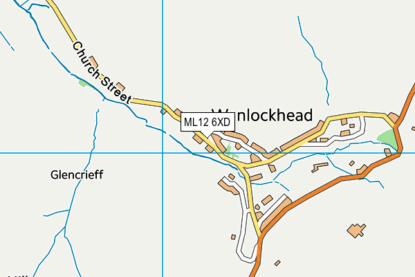 ML12 6XD map - OS VectorMap District (Ordnance Survey) ML12 6XD map - OS VectorMap District (Ordnance Survey)