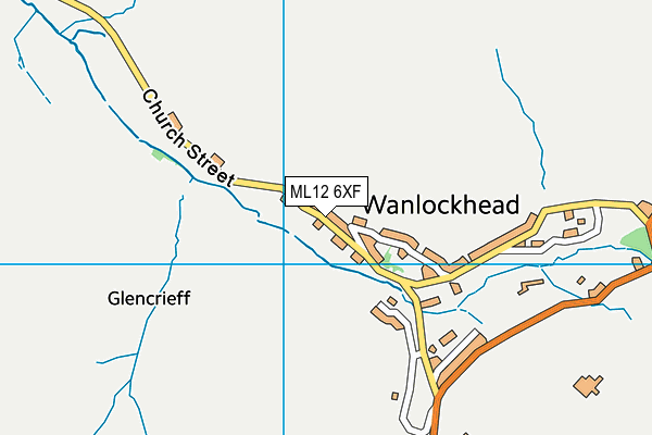 ML12 6XF map - OS VectorMap District (Ordnance Survey) ML12 6XF map - OS VectorMap District (Ordnance Survey)