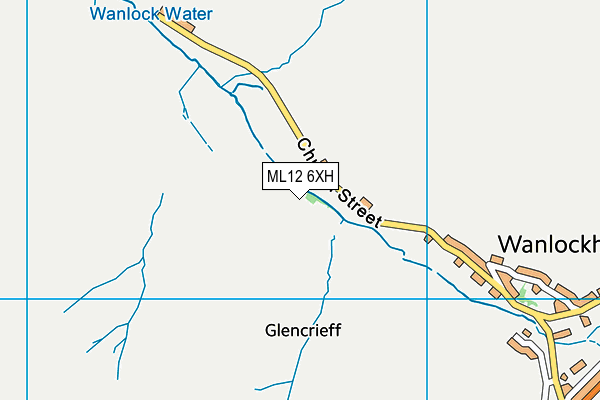 ML12 6XH map - OS VectorMap District (Ordnance Survey) ML12 6XH map - OS VectorMap District (Ordnance Survey)