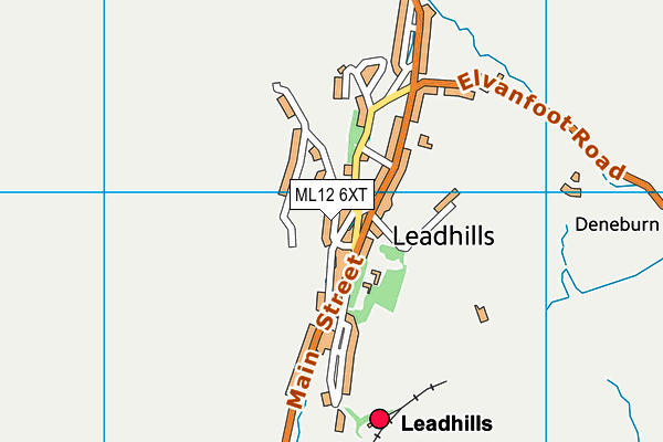 ML12 6XT map - OS VectorMap District (Ordnance Survey) ML12 6XT map - OS VectorMap District (Ordnance Survey)