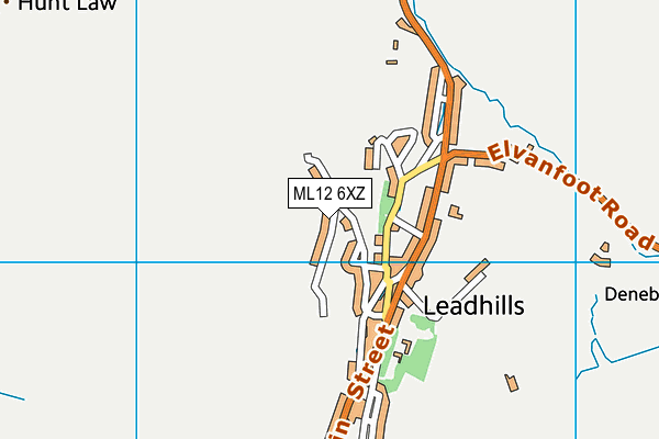 ML12 6XZ map - OS VectorMap District (Ordnance Survey) ML12 6XZ map - OS VectorMap District (Ordnance Survey)