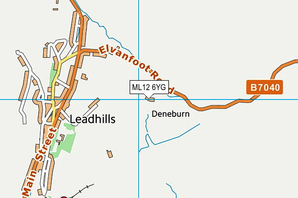 ML12 6YG map - OS VectorMap District (Ordnance Survey) ML12 6YG map - OS VectorMap District (Ordnance Survey)