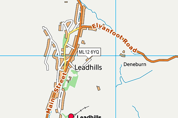 ML12 6YQ map - OS VectorMap District (Ordnance Survey) ML12 6YQ map - OS VectorMap District (Ordnance Survey)