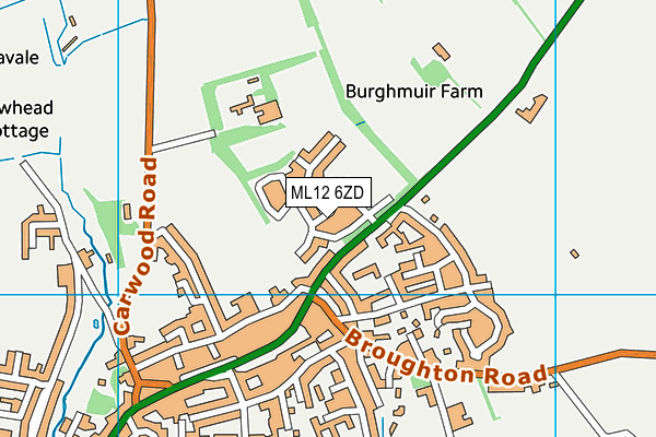 ML12 6ZD map - OS VectorMap District (Ordnance Survey) ML12 6ZD map - OS VectorMap District (Ordnance Survey)