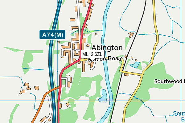 ML12 6ZL map - OS VectorMap District (Ordnance Survey) ML12 6ZL map - OS VectorMap District (Ordnance Survey)