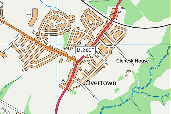 ML2 0QF map - OS VectorMap District (Ordnance Survey) ML2 0QF map - OS VectorMap District (Ordnance Survey)