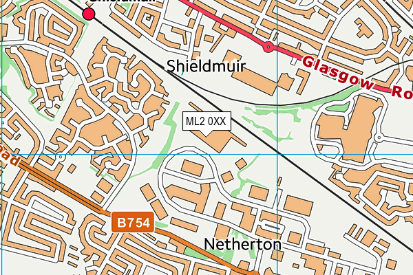 ML2 0XX map - OS VectorMap District (Ordnance Survey) ML2 0XX map - OS VectorMap District (Ordnance Survey)