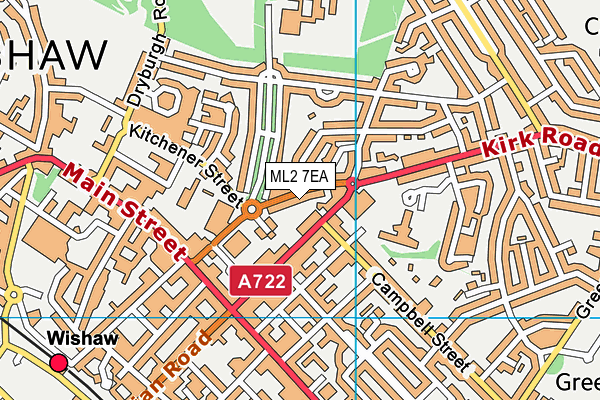 ML2 7EA map - OS VectorMap District (Ordnance Survey) ML2 7EA map - OS VectorMap District (Ordnance Survey)