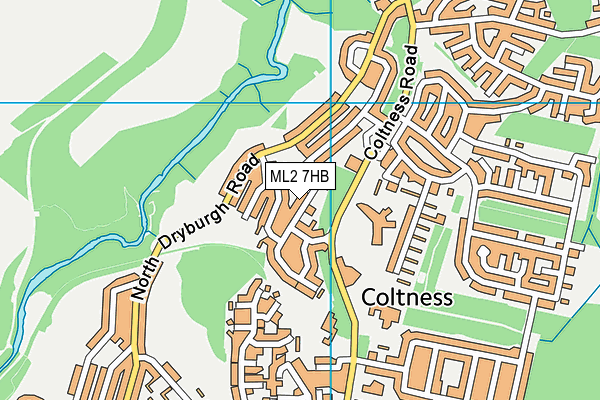ML2 7HB map - OS VectorMap District (Ordnance Survey) ML2 7HB map - OS VectorMap District (Ordnance Survey)
