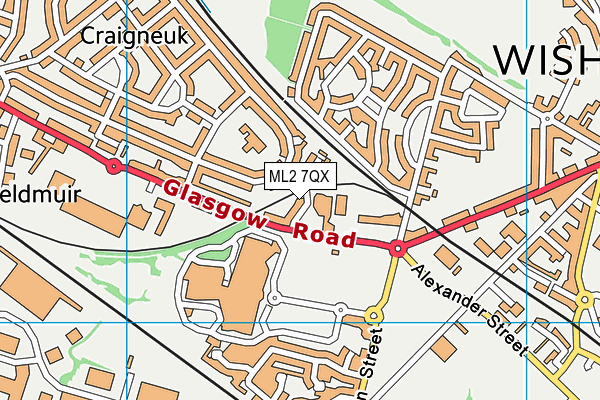 ML2 7QX map - OS VectorMap District (Ordnance Survey)