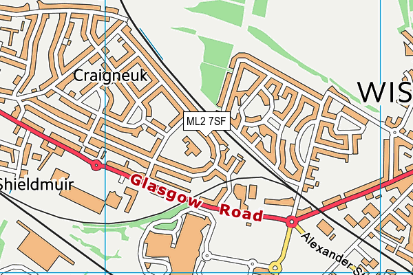 ML2 7SF map - OS VectorMap District (Ordnance Survey) ML2 7SF map - OS VectorMap District (Ordnance Survey)