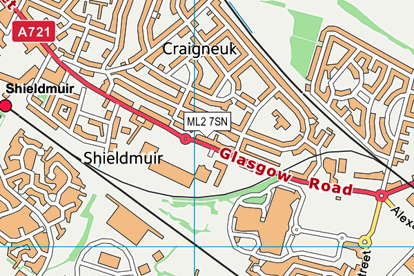 ML2 7SN map - OS VectorMap District (Ordnance Survey) ML2 7SN map - OS VectorMap District (Ordnance Survey)