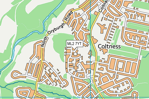 ML2 7YT map - OS VectorMap District (Ordnance Survey) ML2 7YT map - OS VectorMap District (Ordnance Survey)