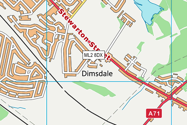 ML2 8DX map - OS VectorMap District (Ordnance Survey) ML2 8DX map - OS VectorMap District (Ordnance Survey)