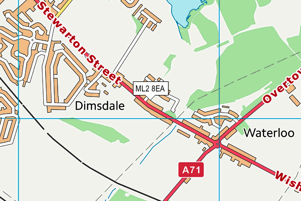 ML2 8EA map - OS VectorMap District (Ordnance Survey) ML2 8EA map - OS VectorMap District (Ordnance Survey)