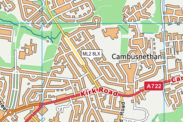 ML2 8LX map - OS VectorMap District (Ordnance Survey) ML2 8LX map - OS VectorMap District (Ordnance Survey)