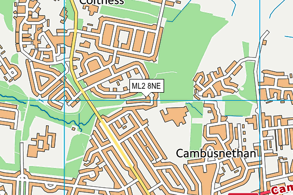 ML2 8NE map - OS VectorMap District (Ordnance Survey) ML2 8NE map - OS VectorMap District (Ordnance Survey)