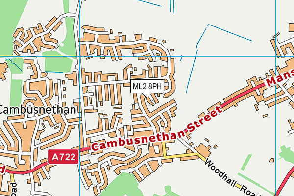ML2 8PH map - OS VectorMap District (Ordnance Survey) ML2 8PH map - OS VectorMap District (Ordnance Survey)