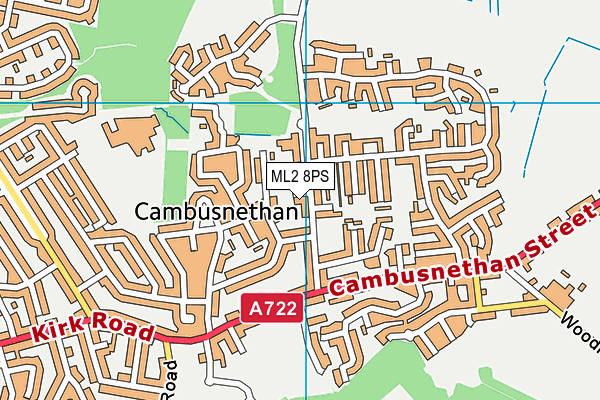 ML2 8PS map - OS VectorMap District (Ordnance Survey) ML2 8PS map - OS VectorMap District (Ordnance Survey)