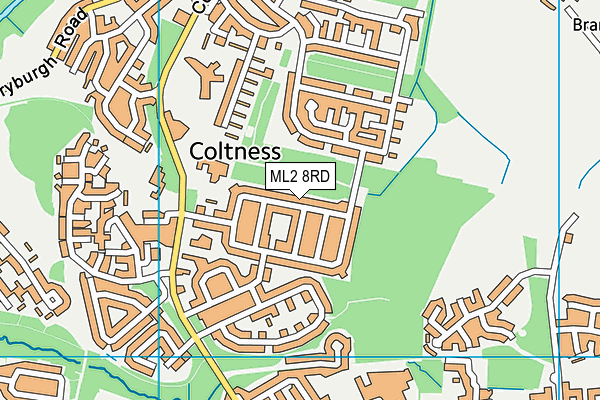 ML2 8RD map - OS VectorMap District (Ordnance Survey) ML2 8RD map - OS VectorMap District (Ordnance Survey)