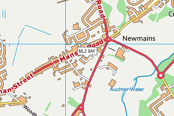 ML2 9AY map - OS VectorMap District (Ordnance Survey) ML2 9AY map - OS VectorMap District (Ordnance Survey)