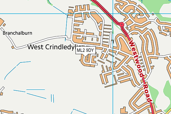 ML2 9DY map - OS VectorMap District (Ordnance Survey)