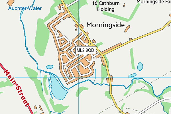 ML2 9QD map - OS VectorMap District (Ordnance Survey)