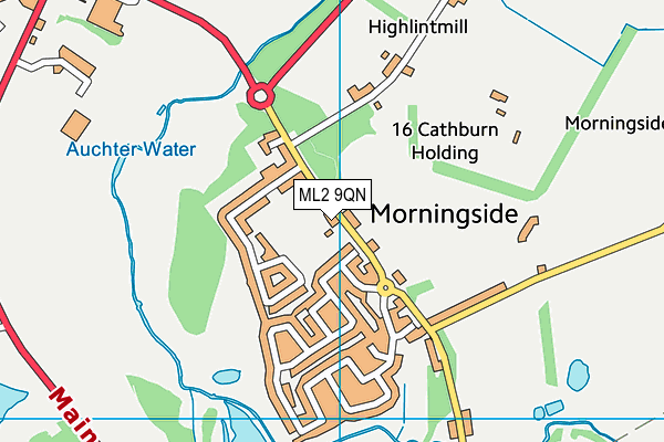 ML2 9QN map - OS VectorMap District (Ordnance Survey) ML2 9QN map - OS VectorMap District (Ordnance Survey)