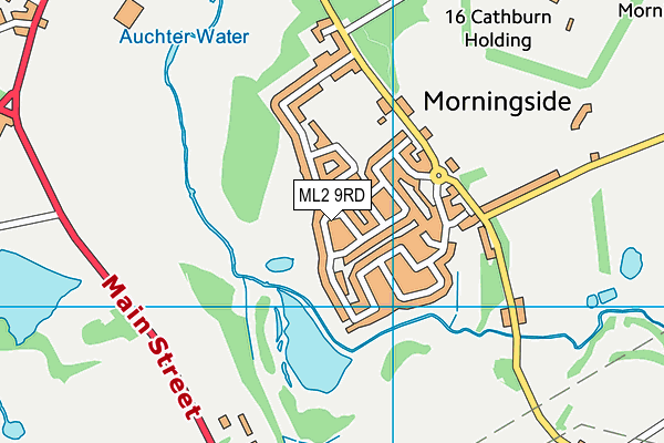 ML2 9RD map - OS VectorMap District (Ordnance Survey) ML2 9RD map - OS VectorMap District (Ordnance Survey)