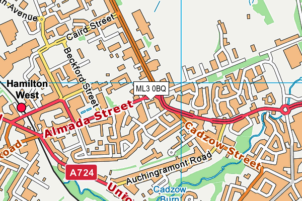 ML3 0BQ map - OS VectorMap District (Ordnance Survey) ML3 0BQ map - OS VectorMap District (Ordnance Survey)