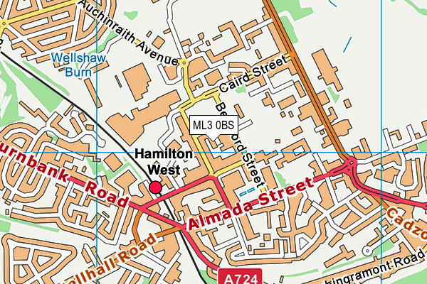 ML3 0BS map - OS VectorMap District (Ordnance Survey) ML3 0BS map - OS VectorMap District (Ordnance Survey)