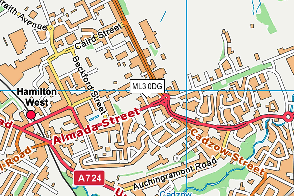 ML3 0DG map - OS VectorMap District (Ordnance Survey) ML3 0DG map - OS VectorMap District (Ordnance Survey)