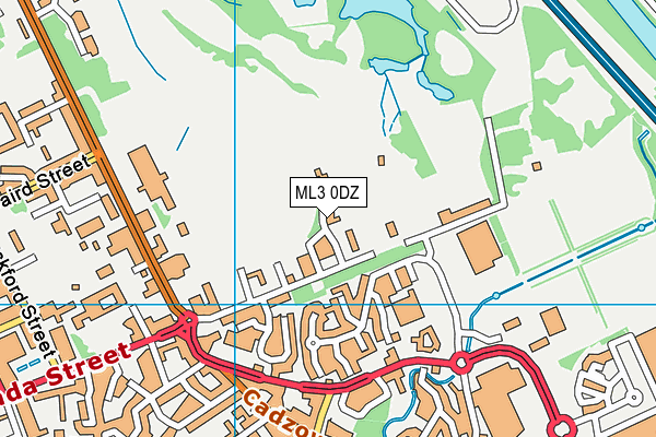 ML3 0DZ map - OS VectorMap District (Ordnance Survey) ML3 0DZ map - OS VectorMap District (Ordnance Survey)