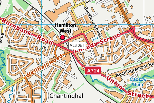 ML3 0ET map - OS VectorMap District (Ordnance Survey) ML3 0ET map - OS VectorMap District (Ordnance Survey)