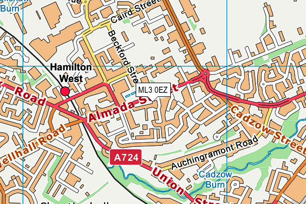 ML3 0EZ map - OS VectorMap District (Ordnance Survey) ML3 0EZ map - OS VectorMap District (Ordnance Survey)