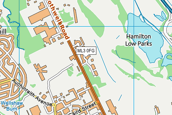 ML3 0FG map - OS VectorMap District (Ordnance Survey) ML3 0FG map - OS VectorMap District (Ordnance Survey)