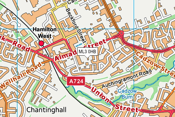 ML3 0HB map - OS VectorMap District (Ordnance Survey) ML3 0HB map - OS VectorMap District (Ordnance Survey)