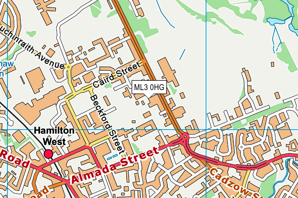 ML3 0HG map - OS VectorMap District (Ordnance Survey) ML3 0HG map - OS VectorMap District (Ordnance Survey)