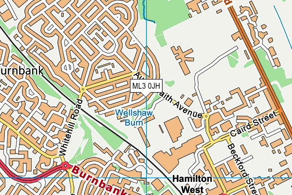 ML3 0JH map - OS VectorMap District (Ordnance Survey) ML3 0JH map - OS VectorMap District (Ordnance Survey)