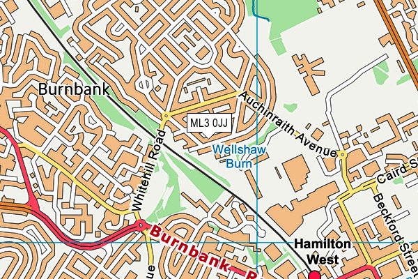 ML3 0JJ map - OS VectorMap District (Ordnance Survey) ML3 0JJ map - OS VectorMap District (Ordnance Survey)