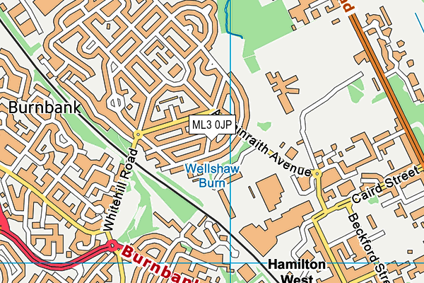 ML3 0JP map - OS VectorMap District (Ordnance Survey) ML3 0JP map - OS VectorMap District (Ordnance Survey)