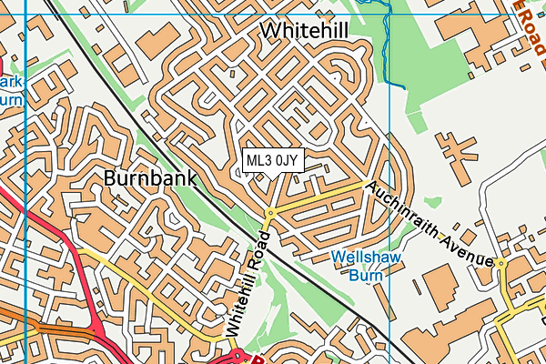 ML3 0JY map - OS VectorMap District (Ordnance Survey) ML3 0JY map - OS VectorMap District (Ordnance Survey)