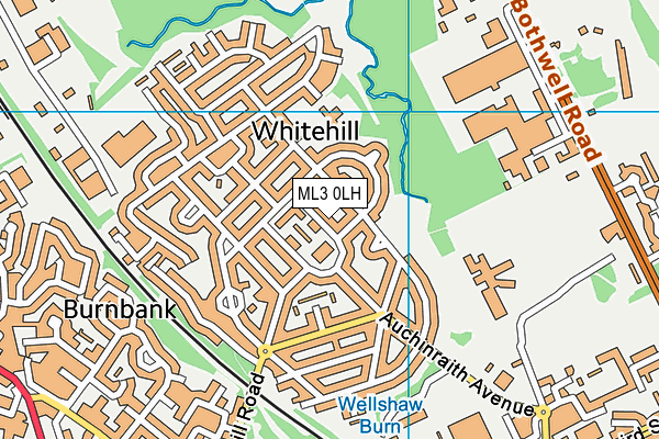 ML3 0LH map - OS VectorMap District (Ordnance Survey) ML3 0LH map - OS VectorMap District (Ordnance Survey)