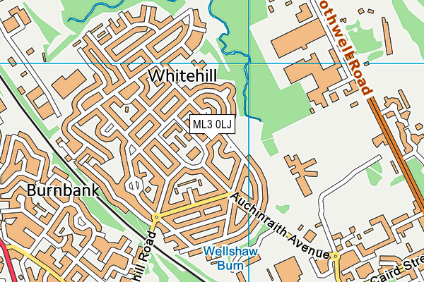 ML3 0LJ map - OS VectorMap District (Ordnance Survey) ML3 0LJ map - OS VectorMap District (Ordnance Survey)