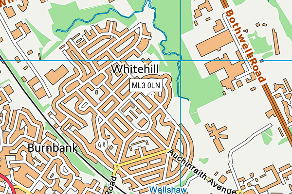 ML3 0LN map - OS VectorMap District (Ordnance Survey) ML3 0LN map - OS VectorMap District (Ordnance Survey)