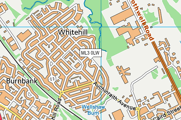 ML3 0LW map - OS VectorMap District (Ordnance Survey) ML3 0LW map - OS VectorMap District (Ordnance Survey)